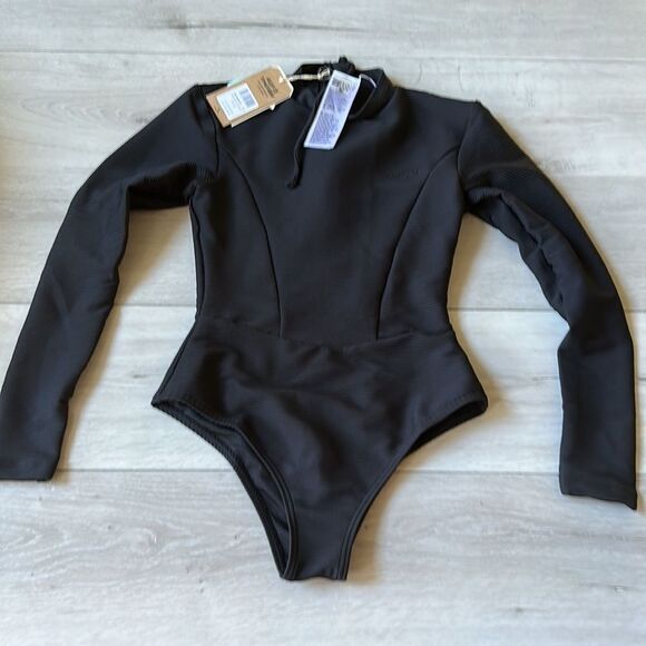 Billa Bong Tanlines Body Suit Black XS NWT IN PACKAGING - Picture 4 of 5